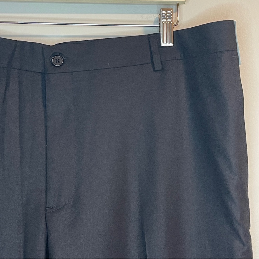 Nordstrom Dress Pants Black Trim Fit for Men 42W Unfinished - Picture 3 of 7